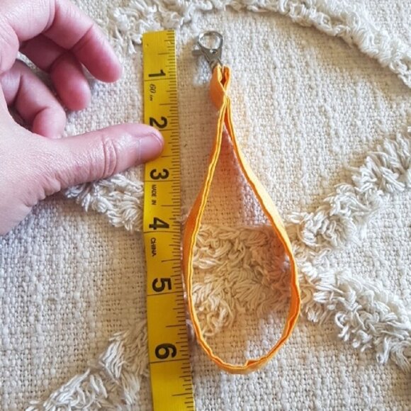 Patch & Roam zero waste Cottagecore Cute Rose Mini Floral Keychain Wristlet - Picture 4 of 5